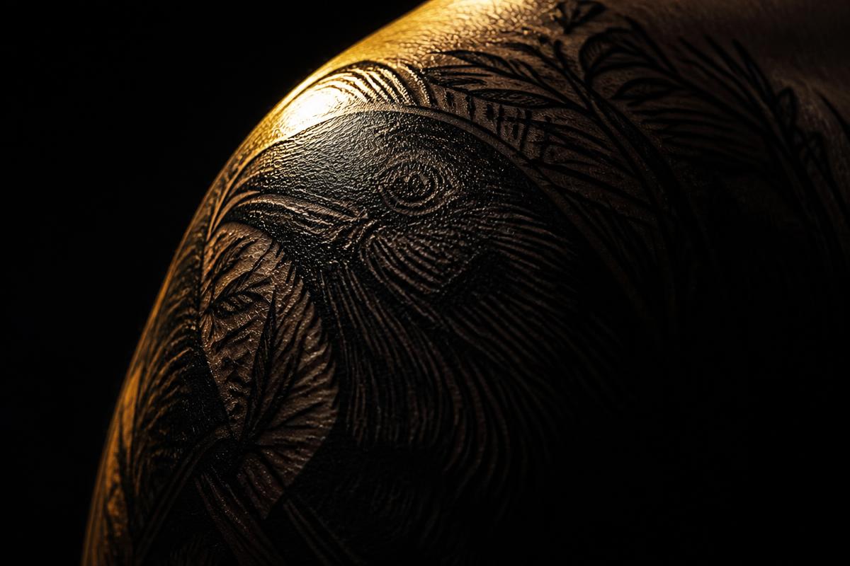 Featured blackwork tattoo piece
